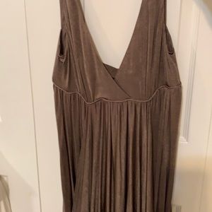 Andrew Marc plunging neckline babydoll dress